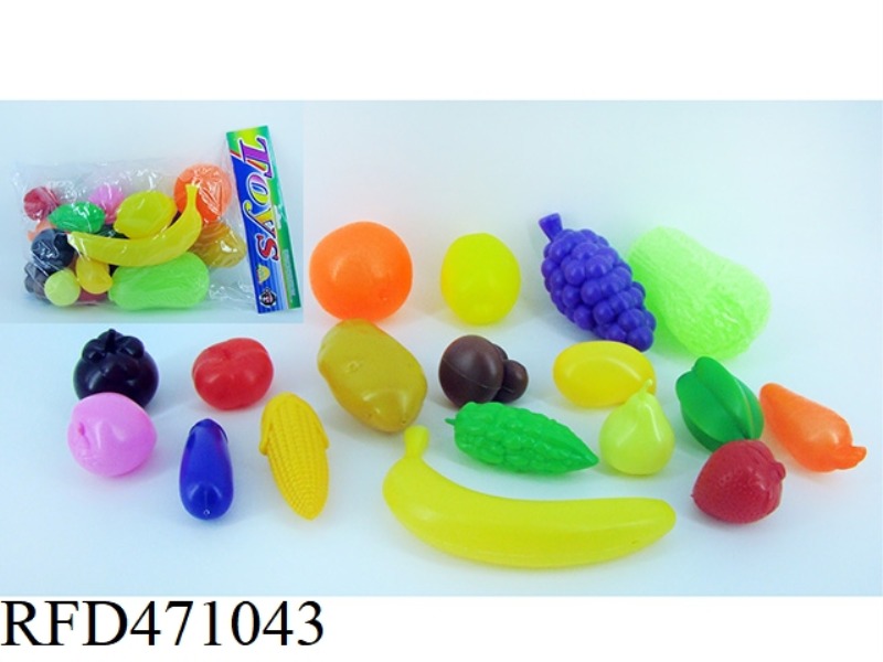 VEGETABLES AND FRUITS 18PCS