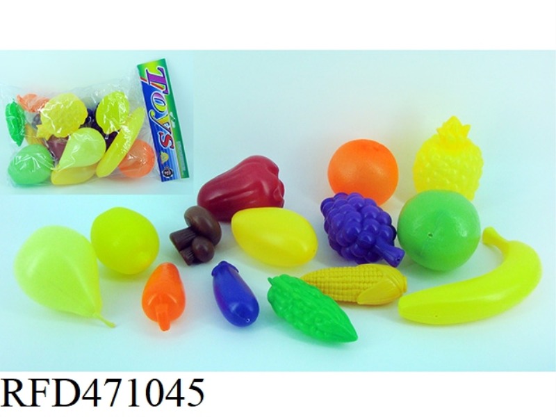 VEGETABLES AND FRUITS 14PCS