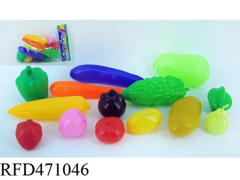 VEGETABLES AND FRUITS 14PCS