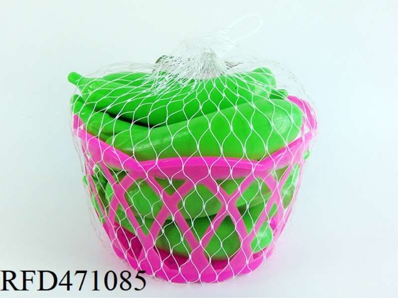 GREEN EGGPLANT IN BASKET 14PCS