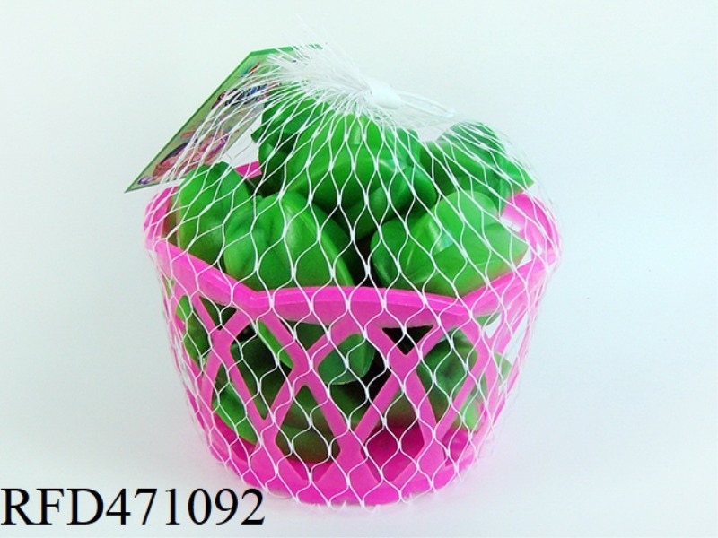 BASKET LOADED WITH GREEN CARAMBOLA 12PCS