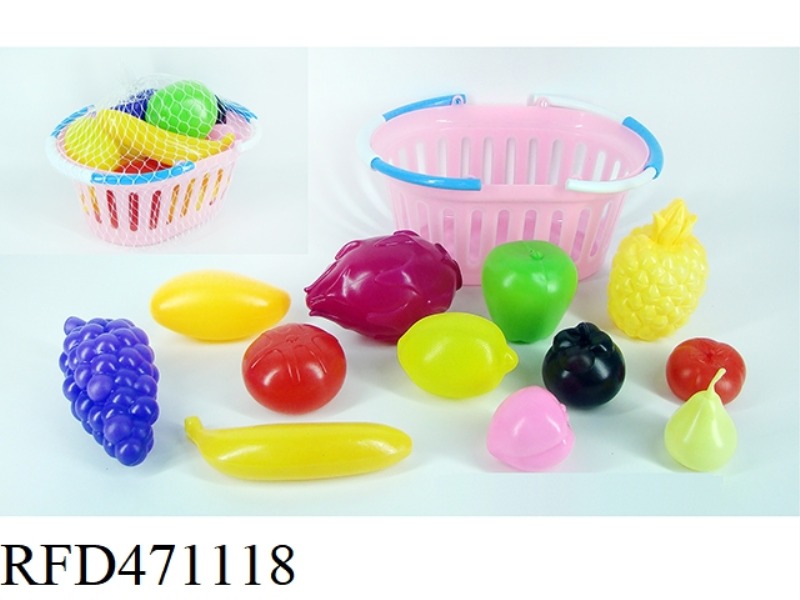 BIG BASKET WITH FRUIT 12PCS