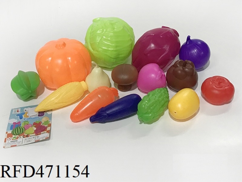 FRUITS AND VEGETABLES 15PCS