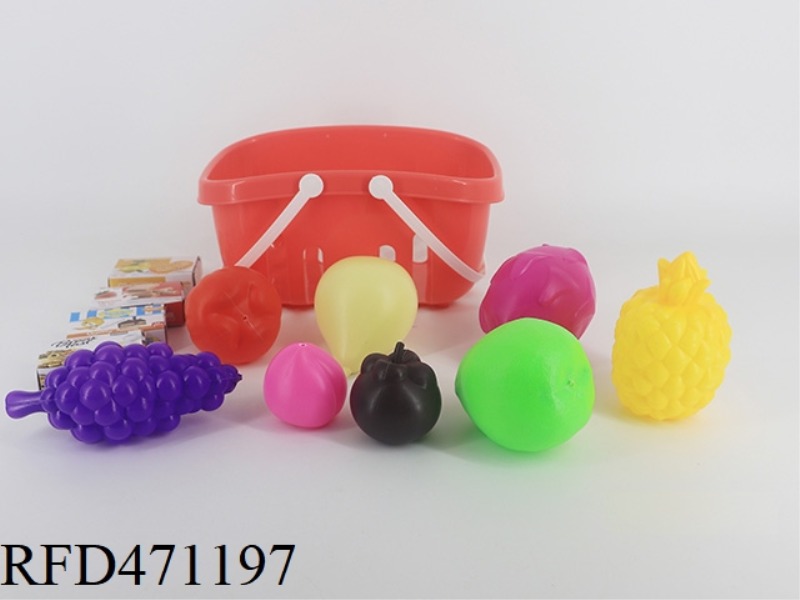 BASKET + FRUIT 8PCS + 4 SMALL BOXES