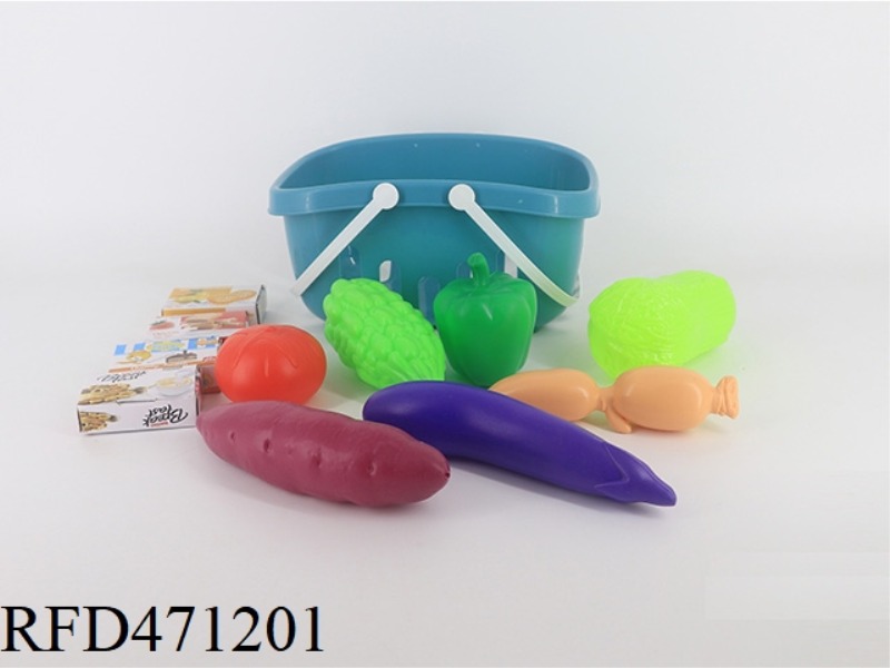 BASKET+VEGETABLES 7PCS+4 SMALL BOXES