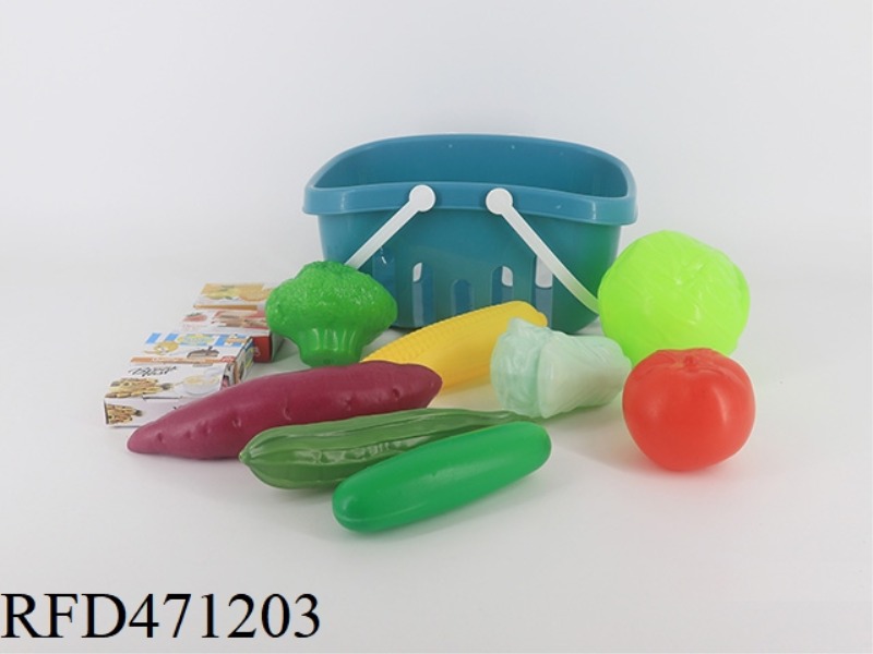 BASKET+VEGETABLES 8PCS+4 SMALL BOXES