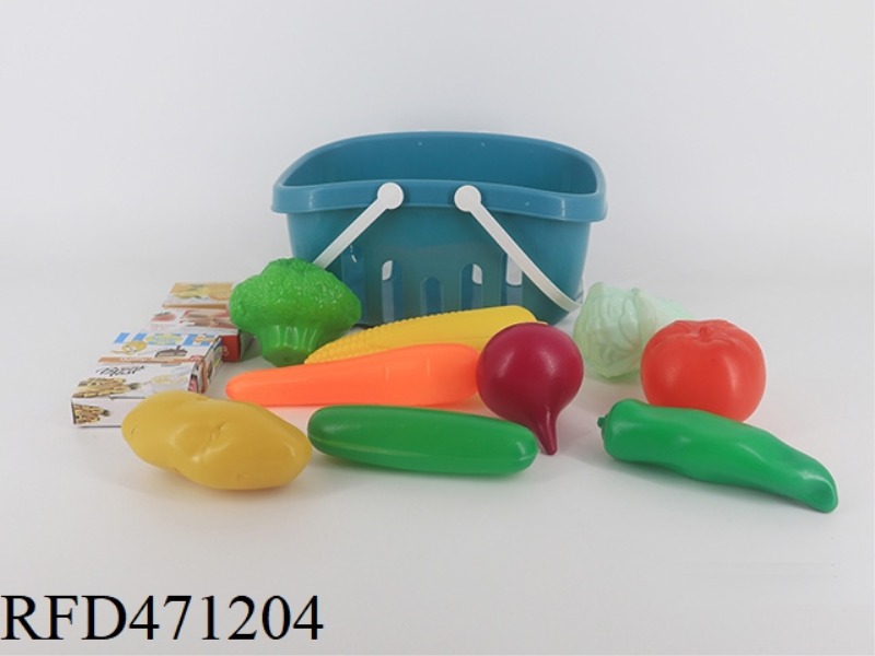 BASKET+VEGETABLES 9PCS+4 SMALL BOXES