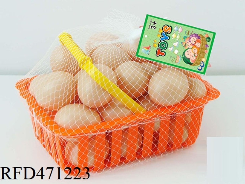BASKET WITH EGGS 30PCS