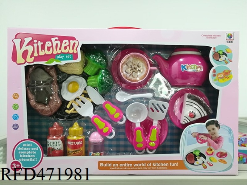 SIMULATED FOOD STEAK SET