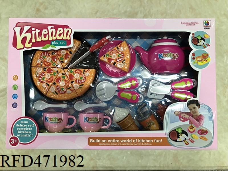 SIMULATED FOOD PIZZA CHEQUER SET