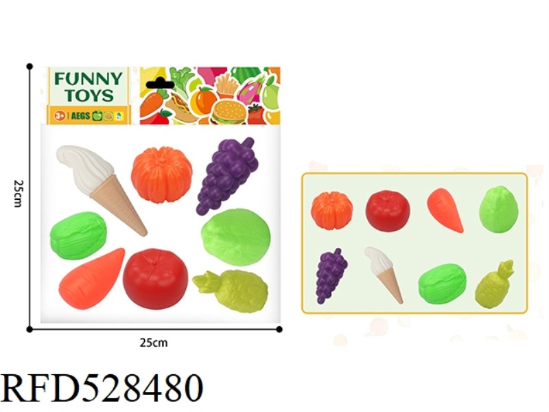 BLOW BOTTLE FRUIT + VEGETABLE + ICE CREAM 8-PIECE SET