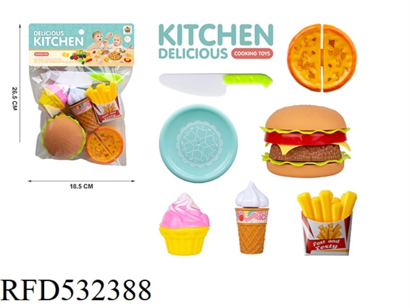 HAMBURGER FAST FOOD COMBINATION