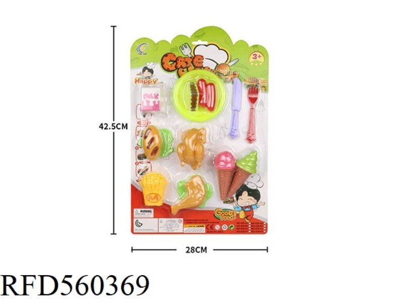 PLAY HOUSE FOOD SET SUCTION BOARD TOY