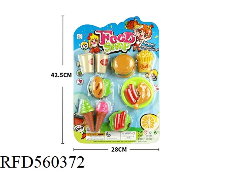 PLAY HOUSE FOOD SET SUCTION BOARD TOY