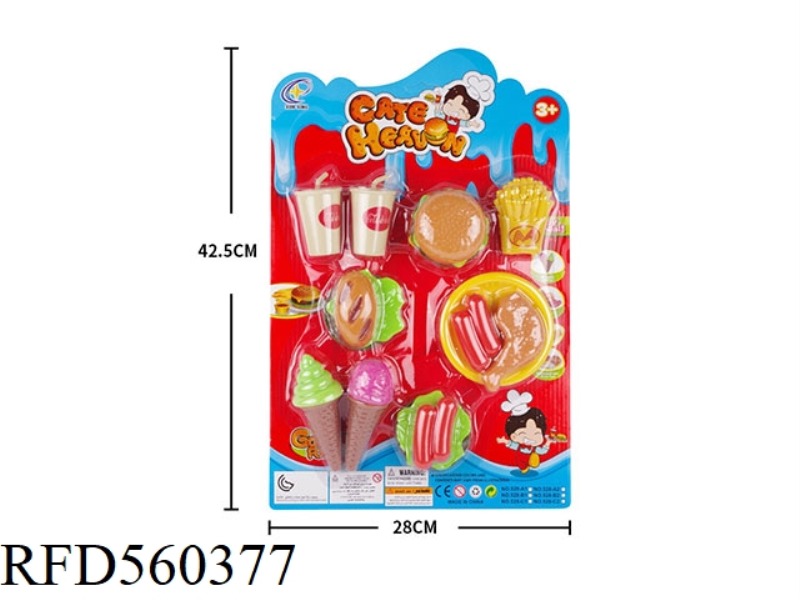 PLAY HOUSE FOOD SET SUCTION BOARD TOY