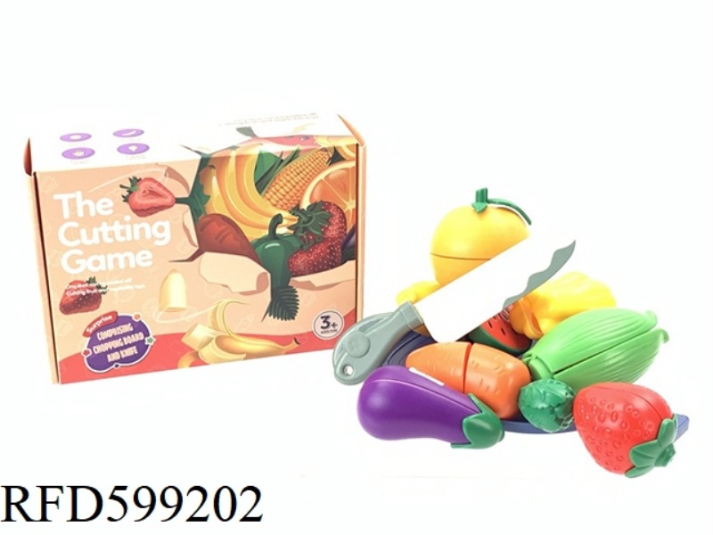 VEGETABLES AND FRUITS PEEL AND CUT 26 PIECES