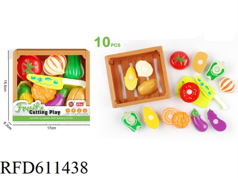 HEAT SHRINK SIMULATION WOOD BOX VEGETABLE CHIFFON