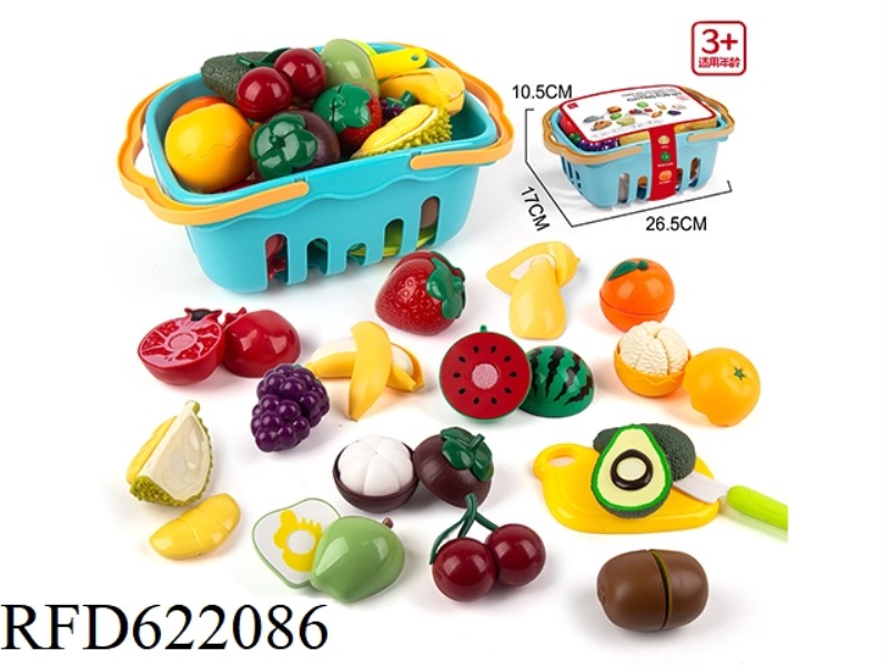ARTIFICIAL FRUIT AND VEGETABLE CUTTER BASKET