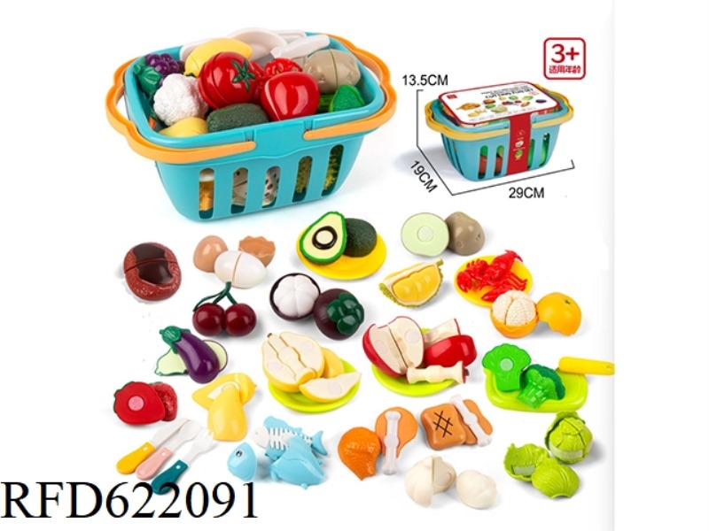 ARTIFICIAL FRUIT AND VEGETABLE CUTTER BASKET