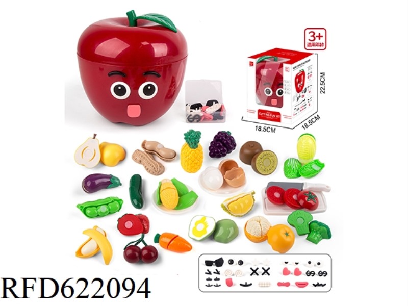 CHANGEABLE EXPRESSION BIG APPLE CUT JOY
