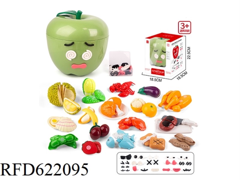CHANGEABLE EXPRESSION BIG APPLE CUT JOY