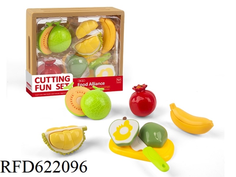 ARTIFICIAL FRUIT AND VEGETABLE CUTLER SQUARE BASKET