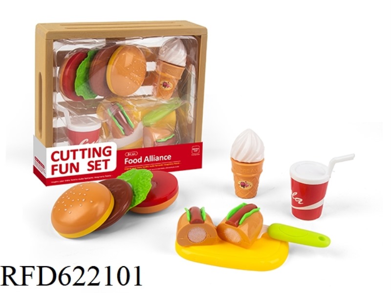 ARTIFICIAL FRUIT AND VEGETABLE CUTLER SQUARE BASKET
