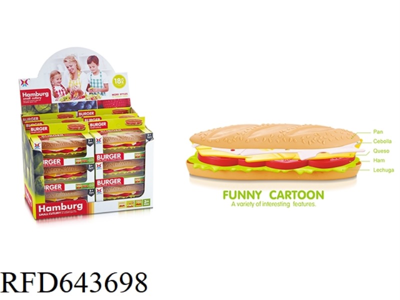 BRAISED HAMBURGERS WITH ASSEMBLED PLATES 18PCS