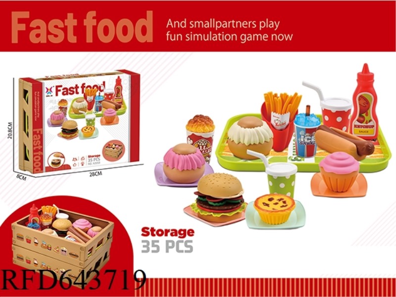 SQUARE BASKET HAMBURGER HAM