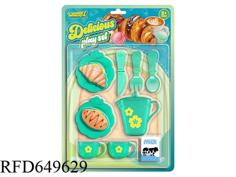 GIRLS AFTERNOON TEA DESSERT FOOD BREAD MILK