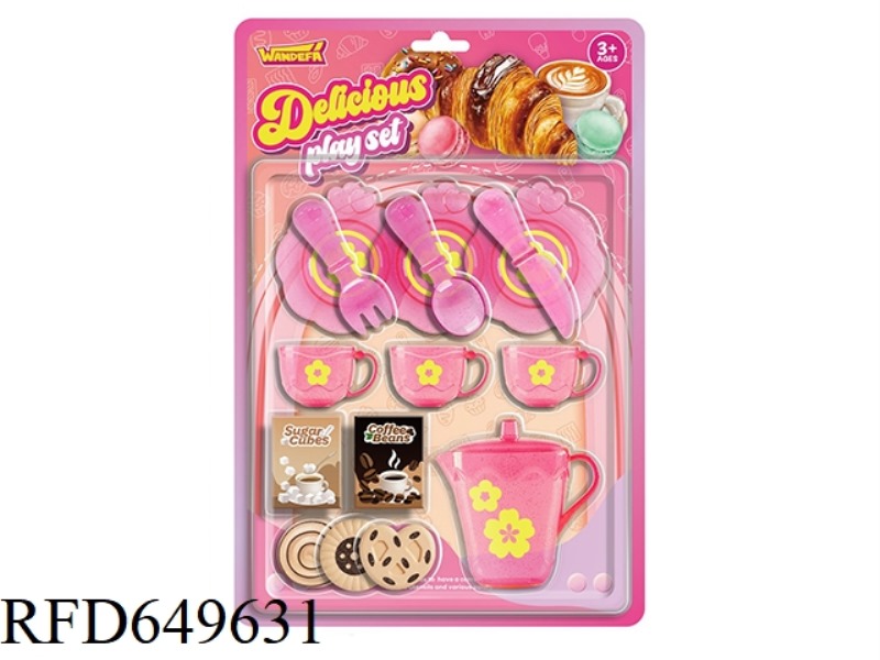 GIRL AFTERNOON TEA DESSERT SNACK FOOD COOKIE COFFEE