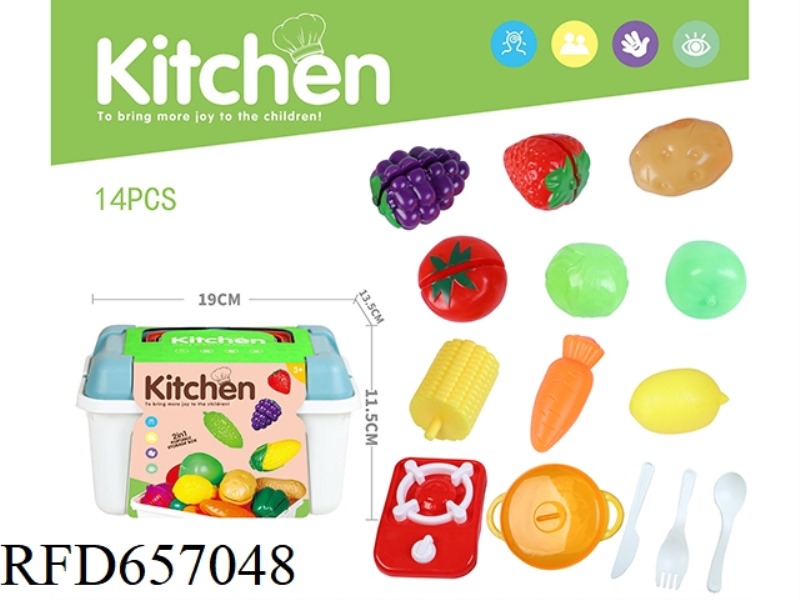 THE KITCHEN COOKS AND PLAYS HOUSE