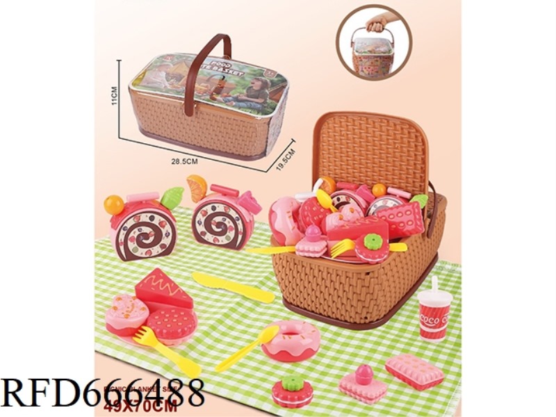 PLAY HOUSE HAND BASKET DESSERT SET