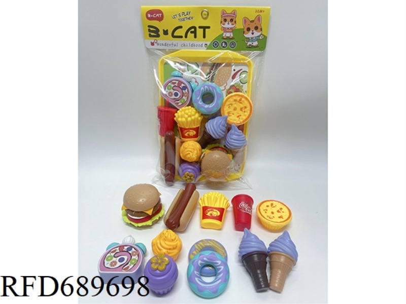 HAMBURGER DESSERT CAKE SET