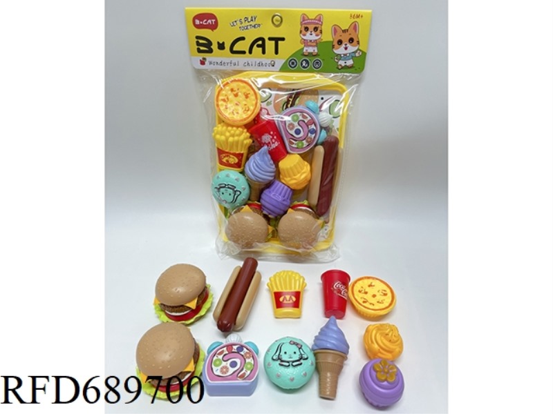 HAMBURGER CAKE SET