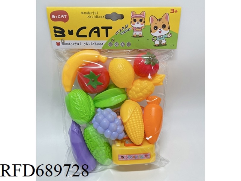 CASH REGISTER FRUIT AND VEGETABLE SET