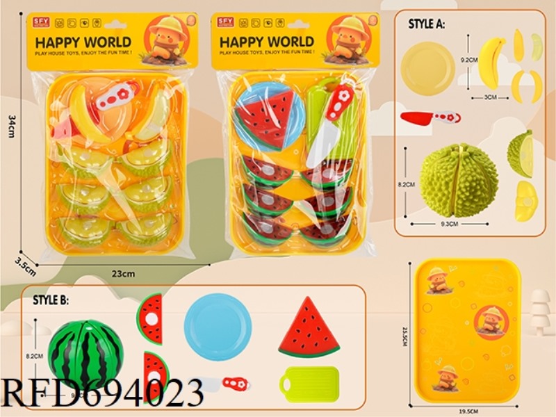PEELED DURIAN AND WATERMELON (11PCS)