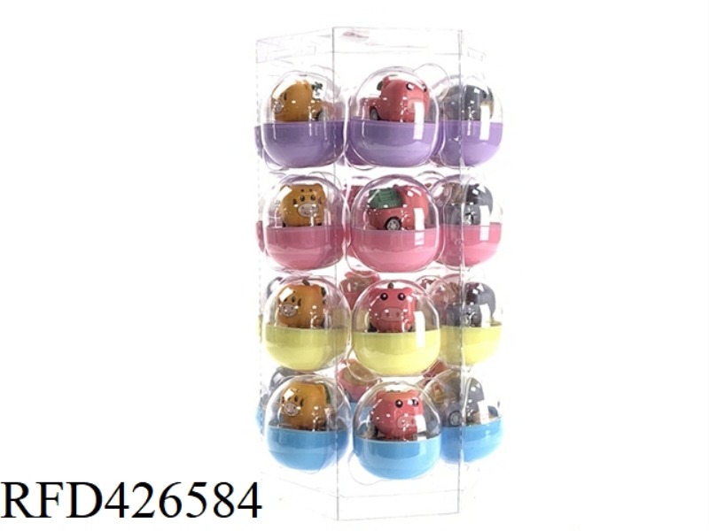 CANDY CANDIES TOYS PULL BACK CAPSULE TOY CAR 24PCS
