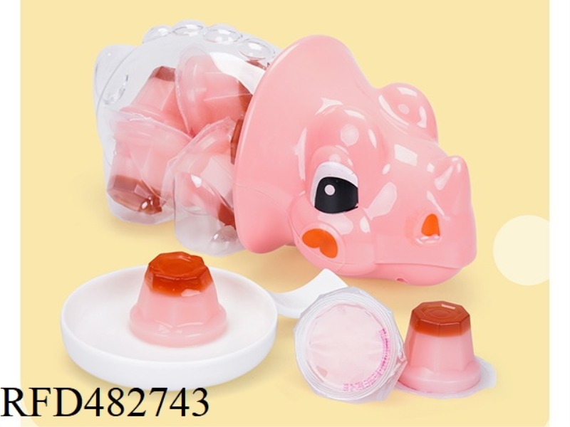 CANNED TRICERATOPS (PINK/BROWN JELLY)