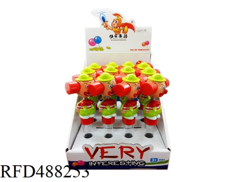 WHISTLE WAGGING CLOWN 12PCS