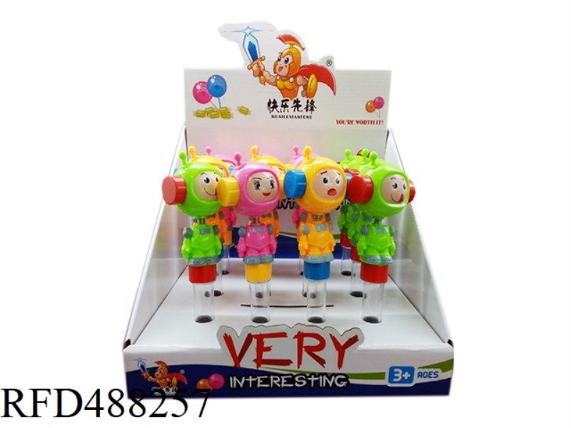 12PCS SENTRY RATTLING ROBOT