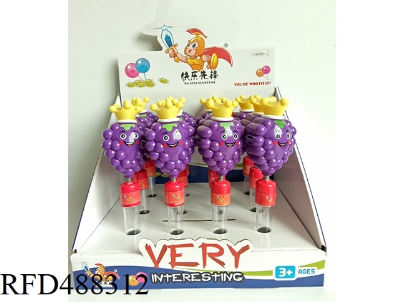 FRUIT RATTLE GRAPE 12PCS