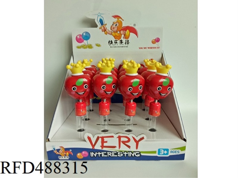 FRUIT RATTLE APPLE 12PCS