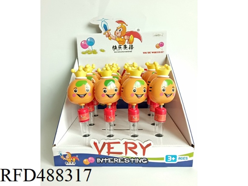 FRUIT RATTLE ORANGE 12PCS