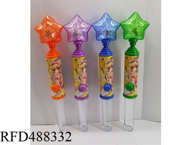GLITTER BALL STAR ROD 12PCS