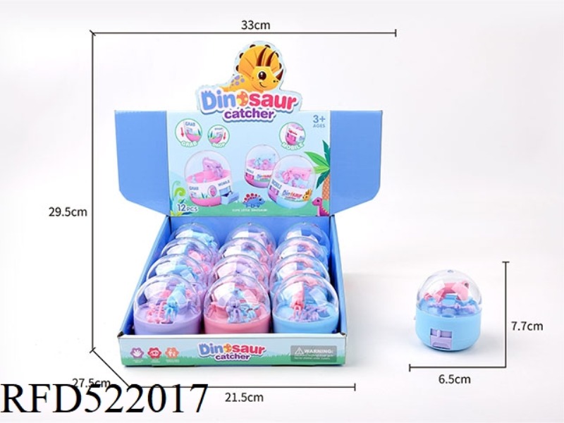 MINI DINOSAUR CLIP CLIP LOQUE CANDY PLAY (12PCS/ BOX)