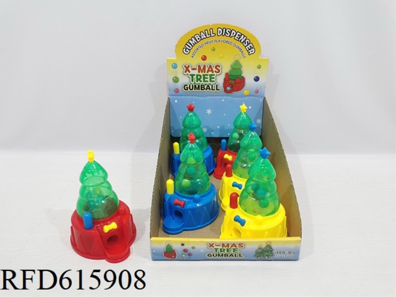 CHRISTMAS TREE SUGAR MACHINE 6PCS