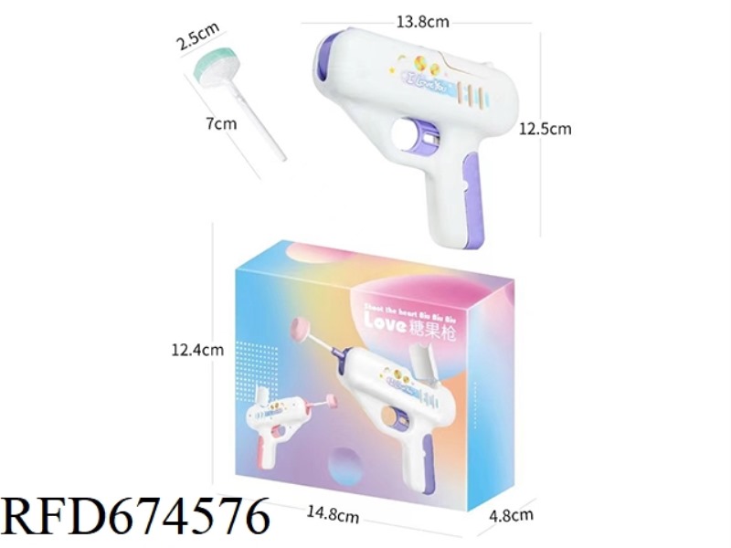 CUTE AND AMUSING CANDY GUN WITH LIGHT AND SOUND