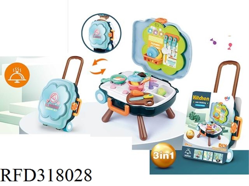 ROLE PLAY SET TABLEWARE TOYS (LIGHT MUSIC)