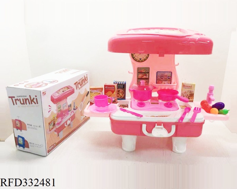 TROLLEY CASE TABLEWARE TABLE WITH WATER OUTLET FUNCTION